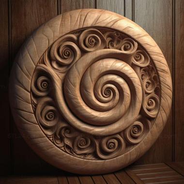 Patterns and decorations stl spiral 3 3d model